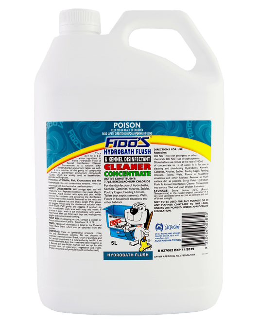 Fidos Hydrobath Flush & Kennel Cleaner - 5L