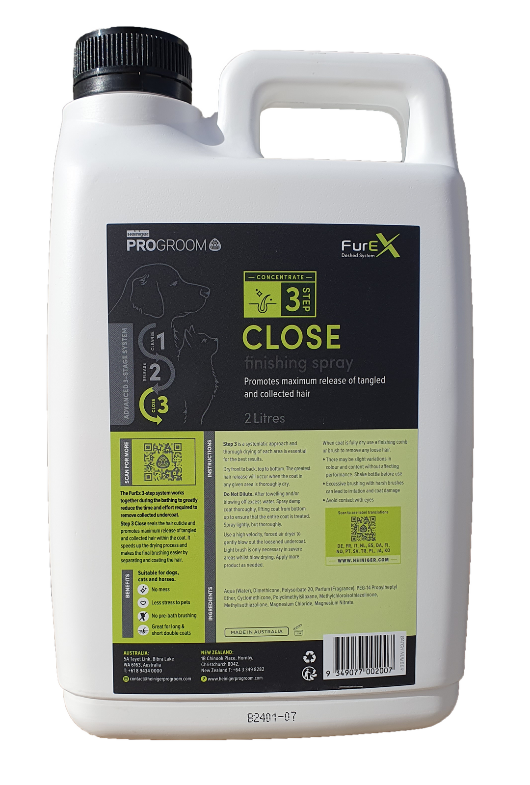 FurEx De-Shedding System Step 3: Close