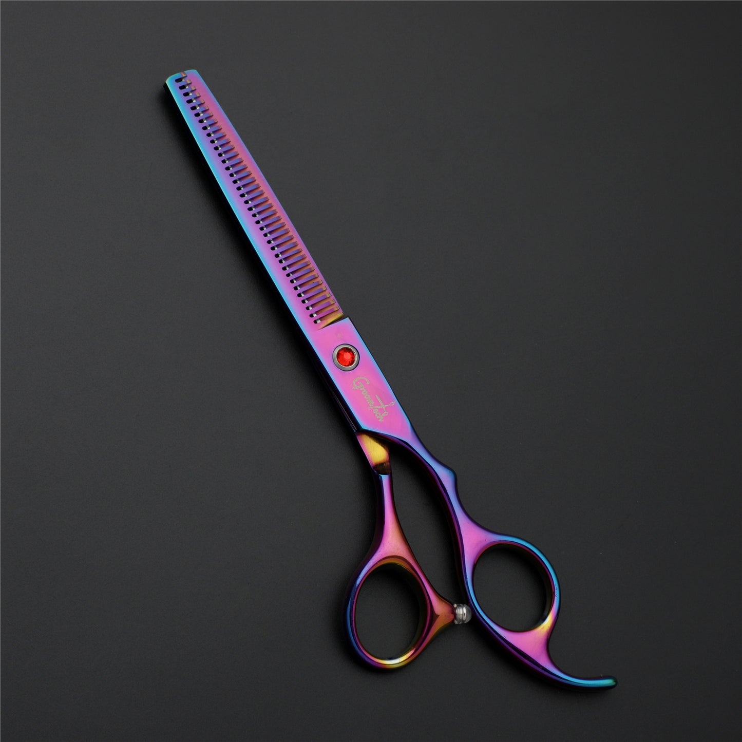 Groomtech Spring Rainbow Pet Grooming Scissors Kit, Set of 4 with Comb