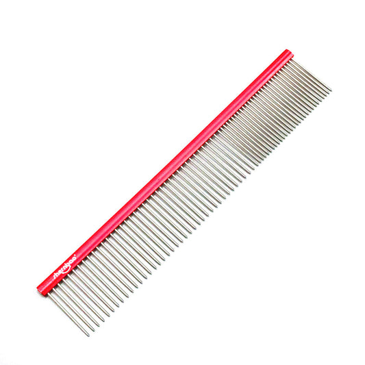 Shernbao Professional Pet Comb 18.7cm - Red