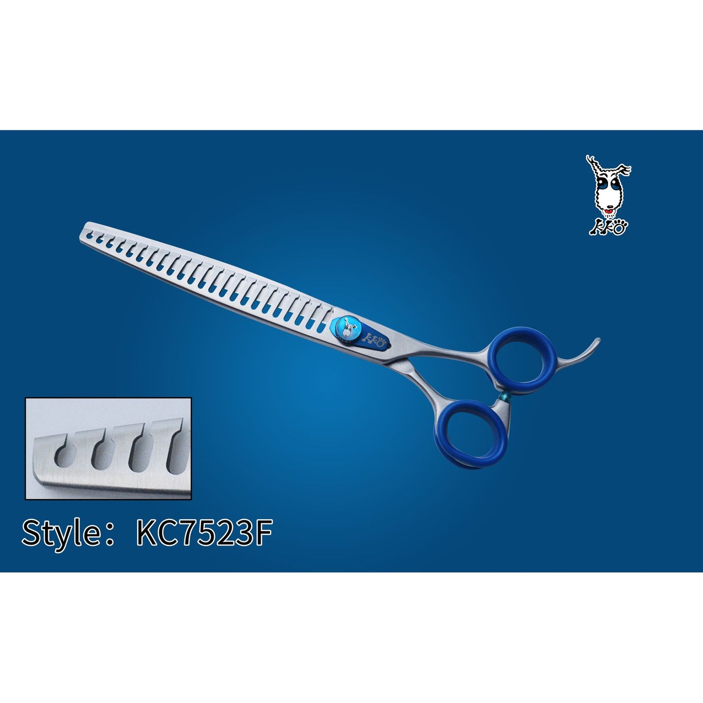 KKO Japanese Scissors Chunker with 23 Flat Teeth 7.5"