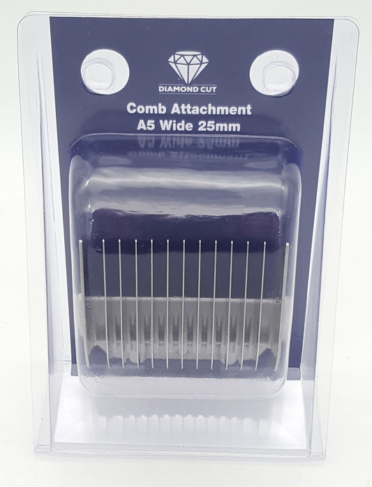 Diamond Cut Wide Comb Attachment - 25mm