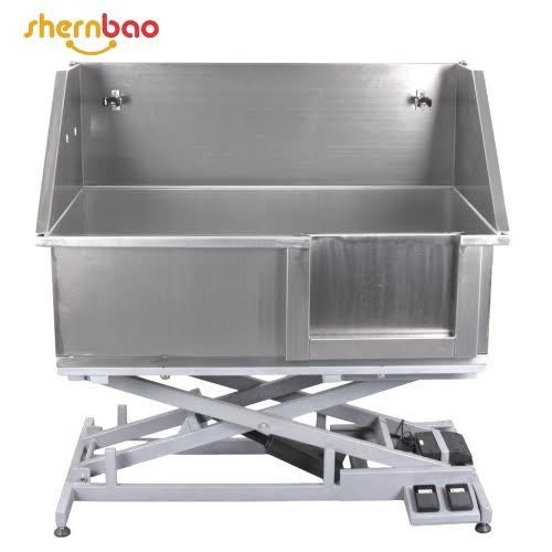 Shernbao Stainless Steel Electric Lifting Bath Tub - Right Sliding Door