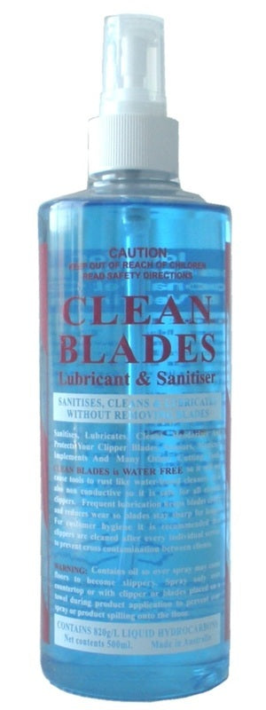 Clean Blade Lubricant & Santisier Spray 500ml