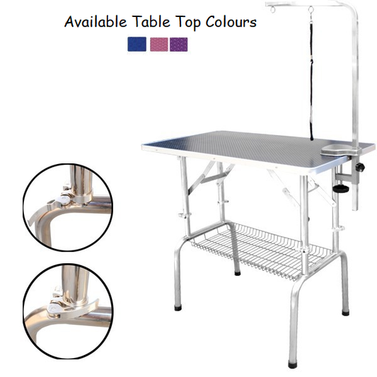 TCS Height Adjustable Grooming Table - Medium (Pink)