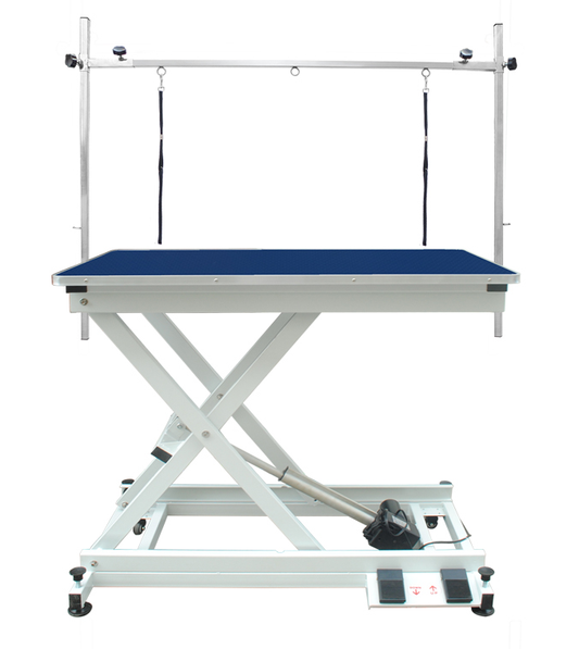 Professional Electric Pet Grooming Table with Foot Control - Blue