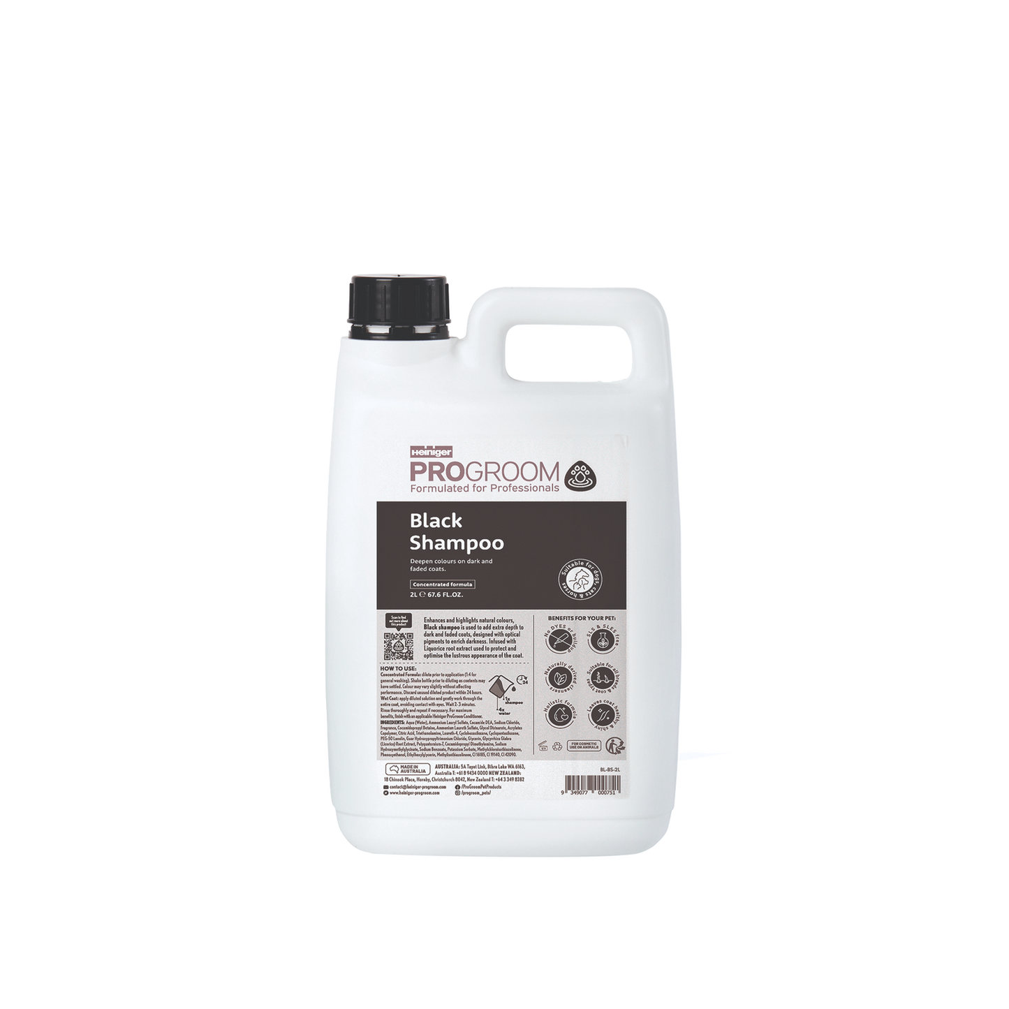 Progroom Black Shampoo