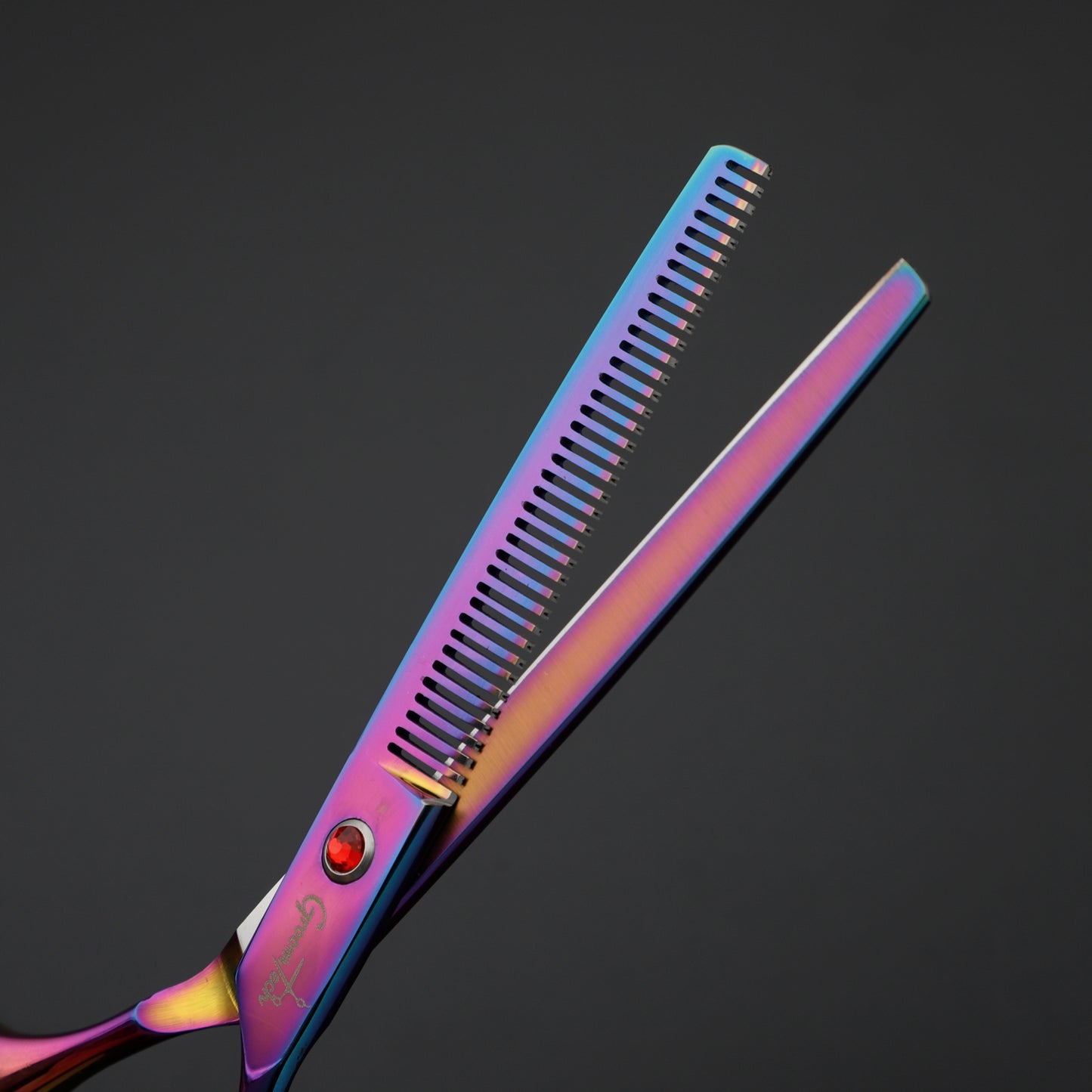 Groomtech Spring Rainbow Pet Grooming Scissors Kit, Set of 4 with Comb