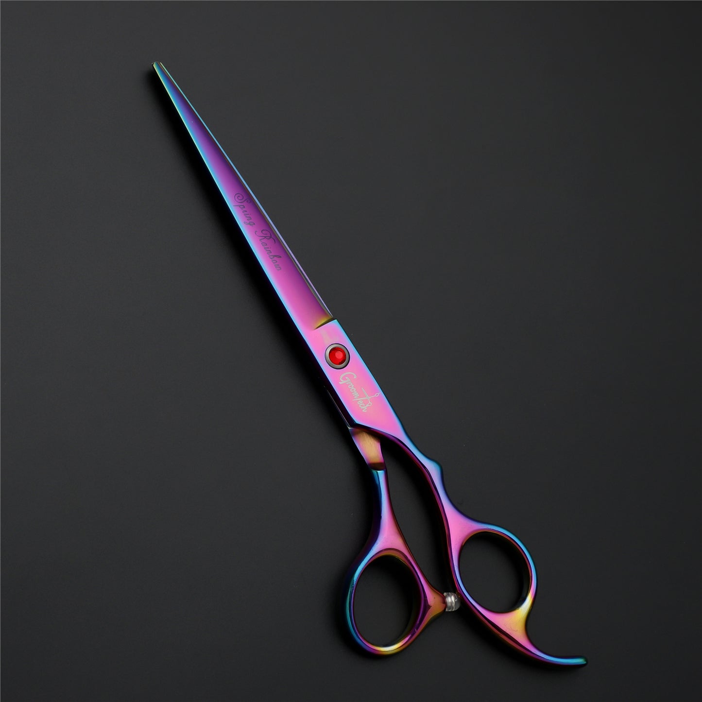 Groomtech Spring Rainbow Pet Grooming Scissors Kit, Set of 4 with Comb