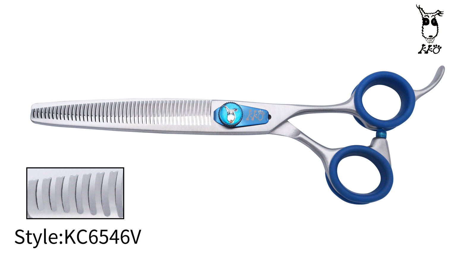 KKO Japanese Scissors Thinner with 46 V Teeth 6.5