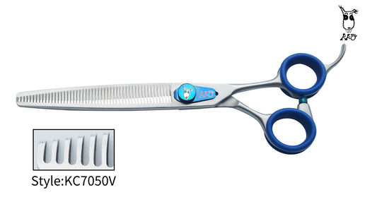 KKO Japanese Scissors Thinner with 50 V Teeth 7"