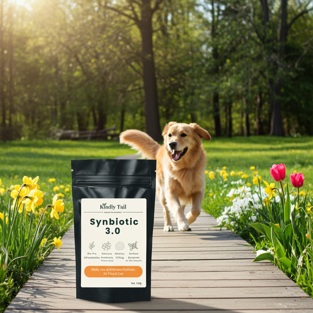 Kindly Tail Synbiotic 3.0 Pre + Pro + Postbiotic Support for Dogs & Cats