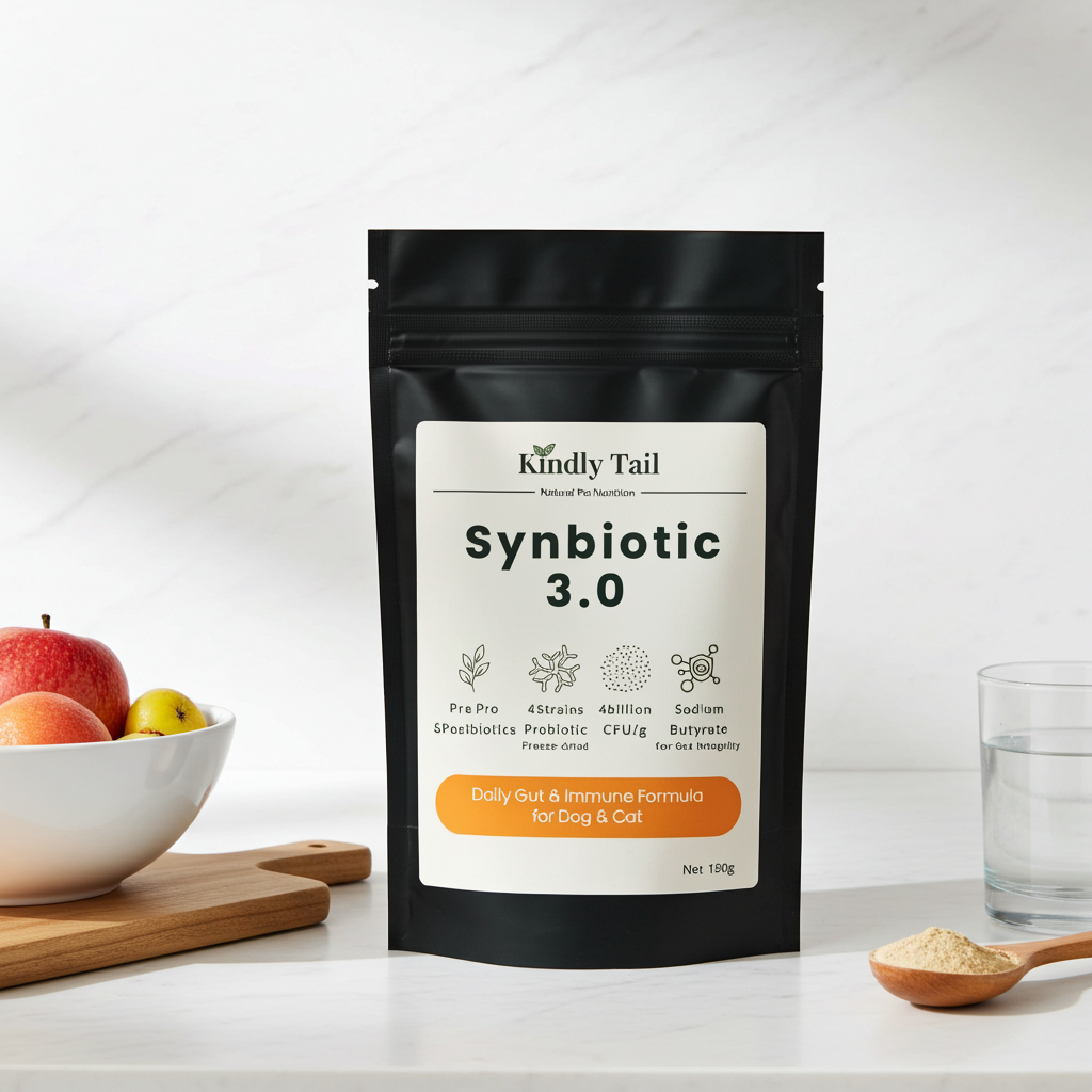 Kindly Tail Synbiotic 3.0 Pre + Pro + Postbiotic Support for Dogs & Cats