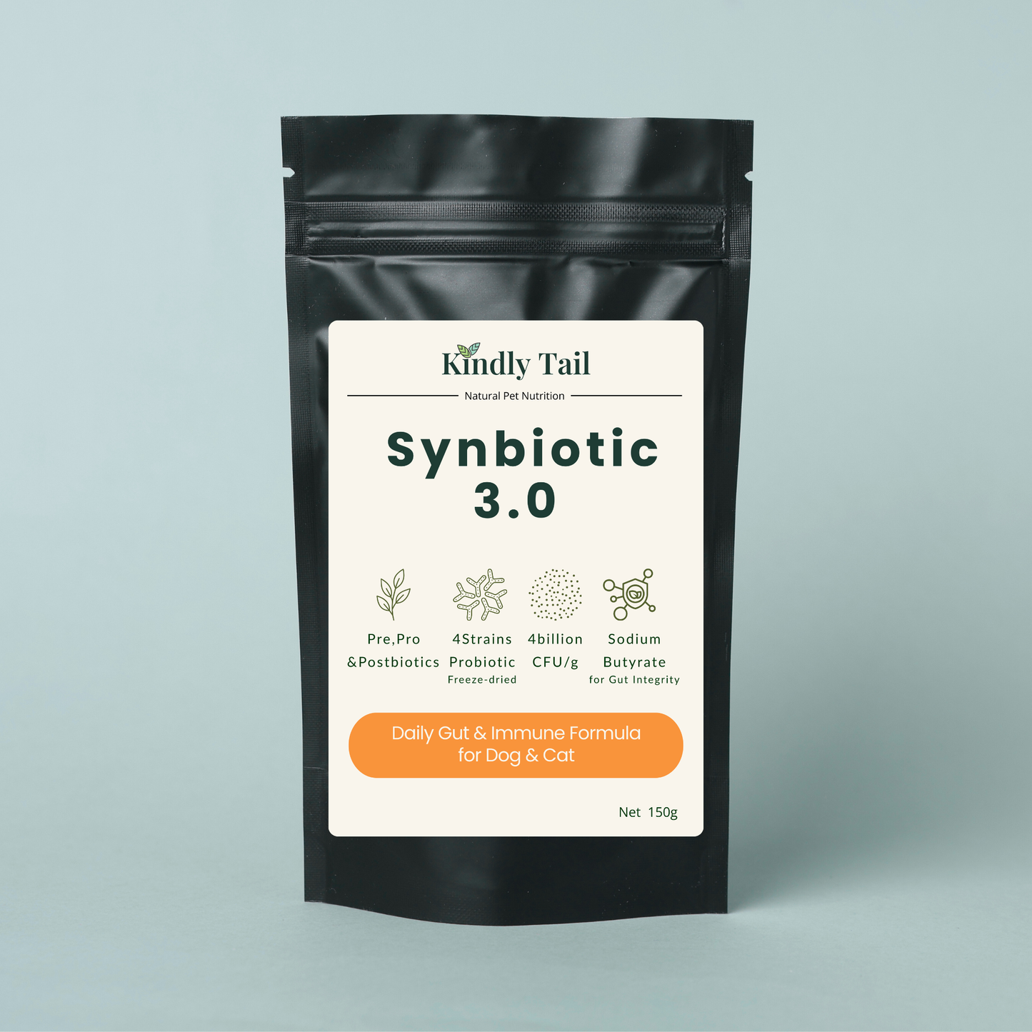 Kindly Tail Synbiotic 3.0 Pre + Pro + Postbiotic Support for Dogs & Cats