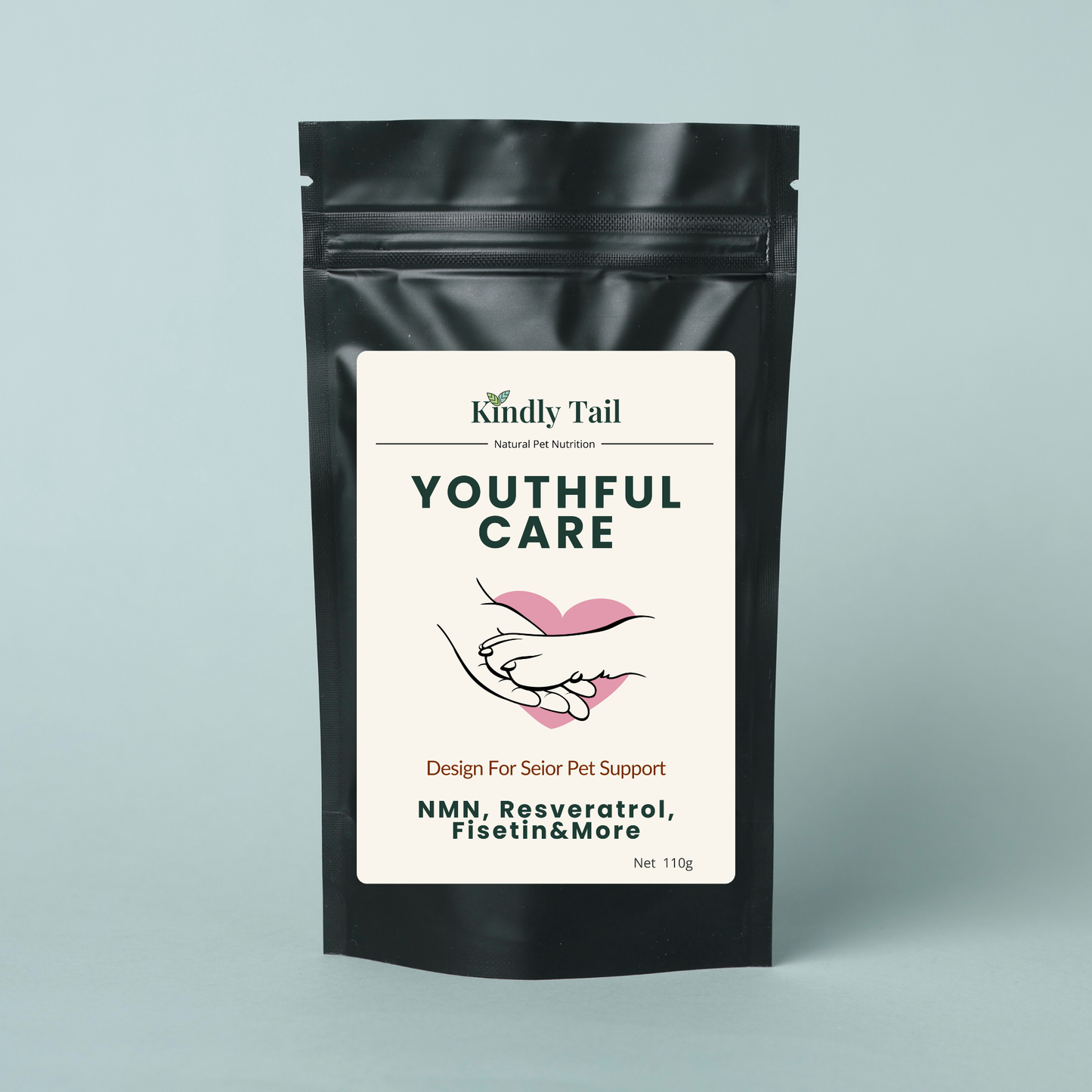 Kindly Tail Youthful Care Blend For Dog and Cat with NMN, Resveratrol, Fisetin& More
