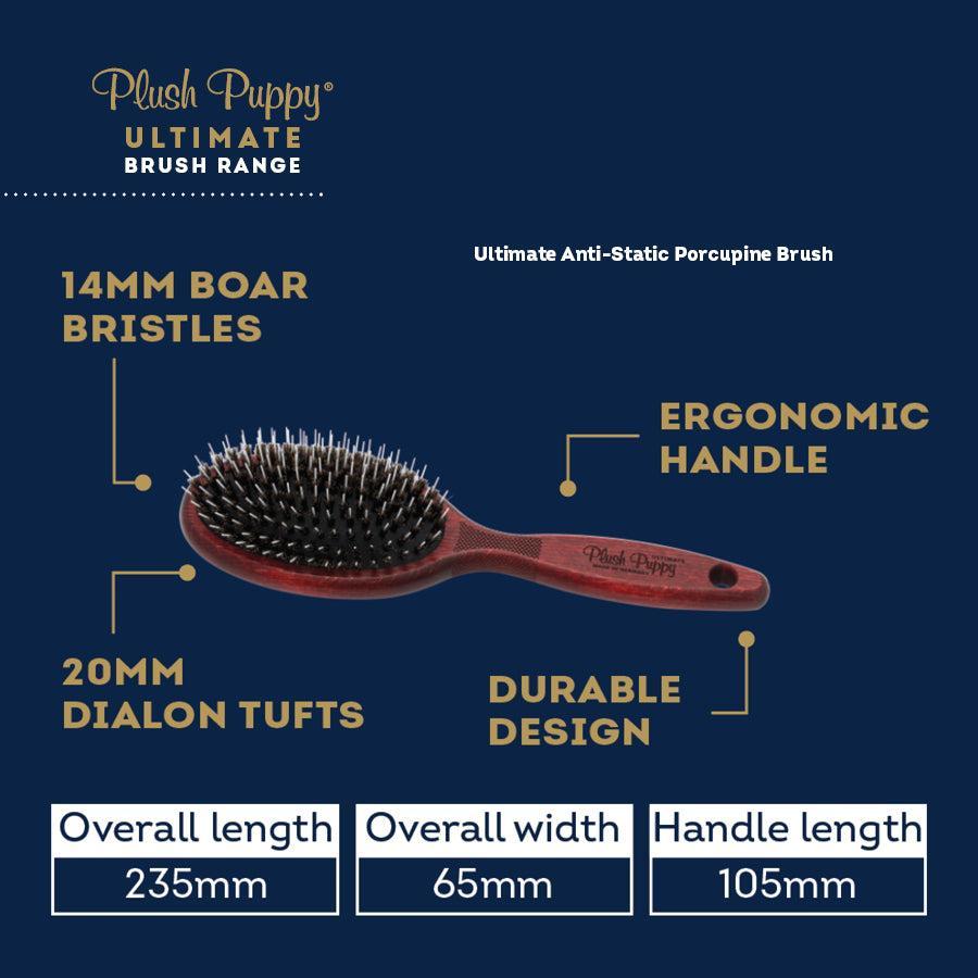 Plush Puppy Ultimate Anti-Static Porcupine Brush