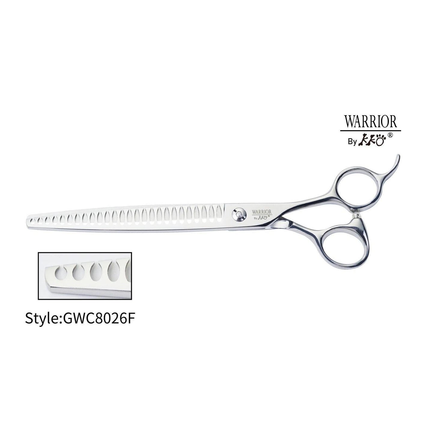 KKO Warrior Scissors Chunker with 26 Flat Teeth 8"