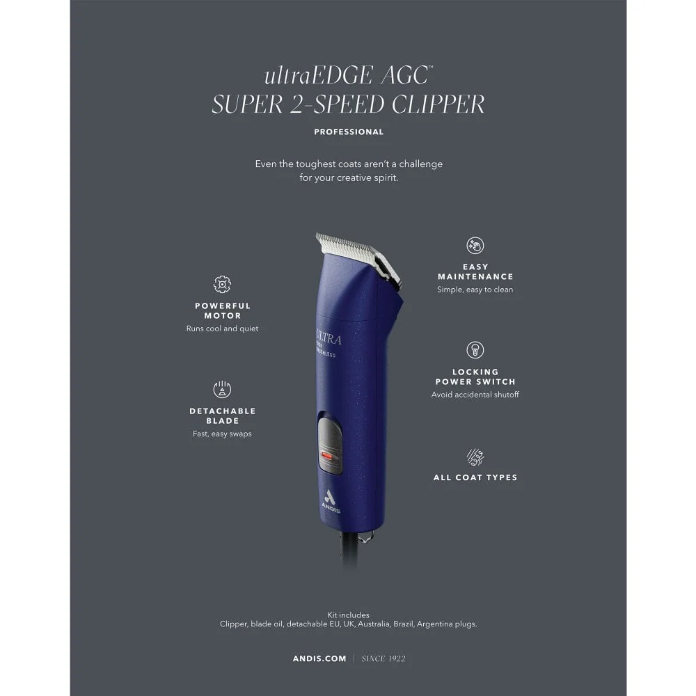 Andis AGC Brushless Clipper Super 2 Speed
