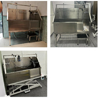 Aeolus Stainless Steel All-In-One Electric Lifting Bath Tub (Sliding Door)