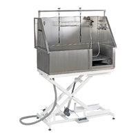 Aeolus Stainless Steel All-In-One Electric Lifting Bath Tub (Sliding Door)