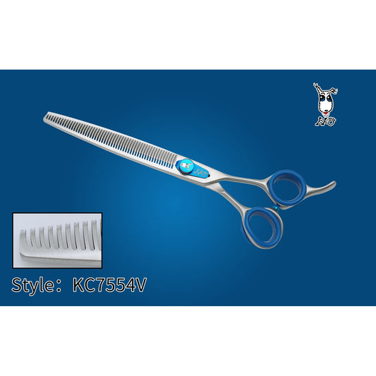 KKO Japanese Scissors Thinner with 54 V Teeth 7.5"