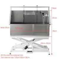 Aeolus Stainless Steel All-In-One Electric Lifting Bath Tub (Sliding Door)