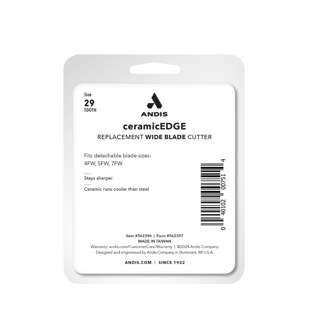 Andis CeramicEdge Fine Tooth Wide Blade Replacement Cutters