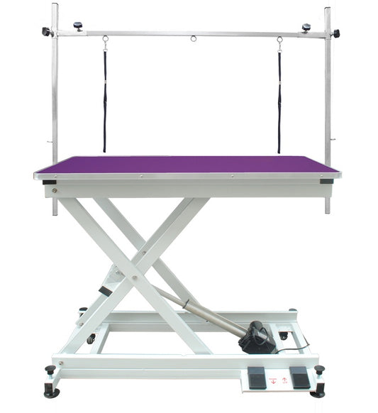 Professional Electric Pet Grooming Table with Foot Control - Purple